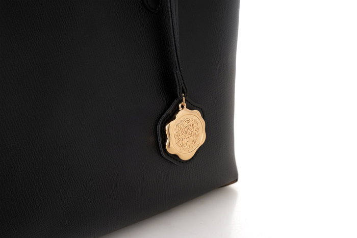 Vince Camuto Bolso Tote Negro Taormina - 100% Piel de Polivinilo Lujoso y Versátil